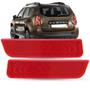 Imagem de Par de Refletor Lanterna Olho de Gato Para-choque Traseiro Renault Duster 11 2012 2013 2014 2015 2016 2017 2018 2019 20
