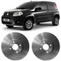 Imagem de Par Disco Freio Fiat Uno Novo 2011 a 2018 Dianteiro Ventilado Hipper Freios