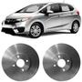 Imagem de Par Disco Freio Honda Fit 1.5 2015 a 2017 Dianteiro Ventilado Hipper Freios 