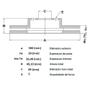 Imagem de Par Disco Freio Sorento 2.4 4X4 3.5 V6 2010 a 2015 Dianteiro Ventilado 300mm 5 Furos