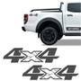 Imagem de Par Emblemas 4x4 Ranger Storm 2020 Adesivo Caçamba Grafite