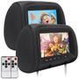Imagem de Par Encosto Com Tela Lcd Grafite Cinza Escuro Celta 2000 2001 2002 2003 2004 2005 7 Polegadas Dependente Replicação Visor Monitor