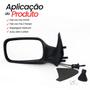 Imagem de Par Espelho Retrovisor Fiat Uno Fire 2001 2002 2003 2004 2 Portas Regulagem Interna Manual