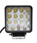 Imagem de Par Farol 16 Leds Branco 48W Aplicação Universal Adaptação
