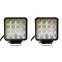 Imagem de Par Farol 16 Leds Branco 48W Aplicação Universal Adaptação