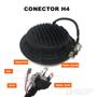 Imagem de Par Farol Angel Eye Leds 7 Pol H4 Drl Luz Diurna Seta Pisca Alto Baixo