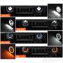 Imagem de Par Farol Angel Eye Leds 7 Pol H4 Drl Luz Diurna Seta Pisca Alto Baixo