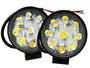 Imagem de Par Farol Auxiliar 9 Led 27w Mini Redondo