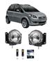 Imagem de Par Farol Auxiliar FIAT IDEA 2004 ate 2010 Vidro e Super Led