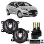 Imagem de Par Farol Auxiliar Ford New Fiesta 2013 a 2020 Super Led