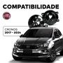 Imagem de Par Farol Auxiliar Milha Aro Preto Cronos 2017 2018 2019 2020 2021 2022 2023 2024