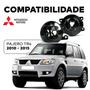 Imagem de Par Farol Auxiliar Milha Lente Vidro Aro Preto Pajero Tr4 2010 2011 2012 2013 2014 2015