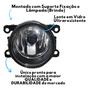 Imagem de Par Farol Auxiliar Milha Nissan Frontier Attack S 2008 a 2015 Lente em Vidro + Lâmpadas H11