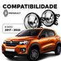 Imagem de Par Farol Auxiliar Milha Vidro Aro Prata Kwid 2017 a 21 2022