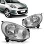 Imagem de Par Farol Cromado Nissan March 2011 2012 2013 2014