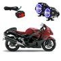 Imagem de Par Farol de Milha Angel Eye U7 Azul para Moto Suzuki GSX 1300R Hayabusa 1998 1999 2000 2001 2002 2003 2004  até 2013