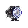 Imagem de Par Farol de Milha Angel Eye U7 Mini Azul para Moto Honda NX4 Falcon 400 1999 2000 2001 2002 2003 2004 2005 ate 2022