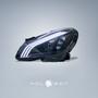 Imagem de Par Farol Dianteiro Mercedes Classe C W204 Estilo Maybach 2011 2012 2013 2014 Full Led