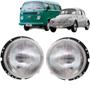 Imagem de Par Farol Fusca Kombi 76 A 86 Com Soquete Cromado Universal