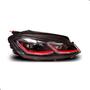 Imagem de Par Farol Golf Gti Mk7.5 2018 A 2020 Friso Vermelho Com Led
