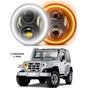 Imagem de Par Farol Led Angel Eyes Defender Jeep Troller Fusca Kombi