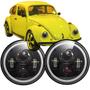 Imagem de Par Farol Led Angel Eyes Jeep Willis Troller Fusca Kombi