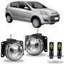 Imagem de Par farol milha fiat palio g5 2012 ate 2017 com led vidro