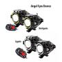 Imagem de Par Farol Milha Moto Angel Eye Olho de Anjo U7 Led Auxiliar 20w Neblina Shocklight