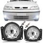 Imagem de Par Farol Milha Palio G2 2001 2002 2003 2004 2005 2006 2007 Com Ferradura + Lâmpada
