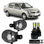 Imagem de Par farol milha renault clio sedan 2003 a 2012 super led