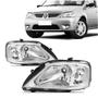 Imagem de Par Farol Renault Logan 2007 2008 2009 2010 Cromado