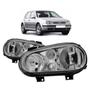 Imagem de Par farol vw golf 1998 99 00 01 02 03 04 05 2006 crom s/ aux