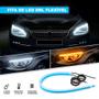 Imagem de Par Fita Barra Led DRL Farol Diurno Branco Seta Sequencial Laranja Âmbar Chery S18 2012 2013