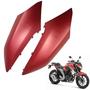 Imagem de Par Guia Ar Aba Tanque Superior Fazer 250 Fz25 Vermelho Fosco 2018 2019