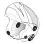 Imagem de Par Intercomunicador Bluetooth para Capacete Moto Interphone Ucom 3 Duplo