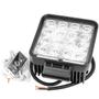 Imagem de Par Kit 2 Farol Milha 16 Led 48w 12v/24v Quadrado Off-road Moto Jeep Troller Pick-up Carro Caminhão Trator Trilha 6000k