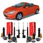 Imagem de Par Kit Amortecedor Kayaba Coxim Batente Coifa Suspensão Dianteira Traseira Peugeot 307 Cabrio 2006 2007 2008 2009