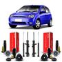 Imagem de Par Kit Amortecedor Kayaba Coxim Dianteiro Traseiro Ford Fiesta Hatch 2002 2003 2004 2005 2006 2007 2008 2009 2010