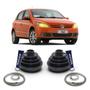 Imagem de Par Kit Coifa Borracha Graxa Abraçadeira Homocinética Nakata Lado Roda Volkswagen Gol G5 2008 2009 2010 2011 2012 2013