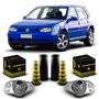 Imagem de Par Kit Coxim Suporte Batedor Batente Coifa Amortecedor Traseiro Volkswagen Golf 1999 2000 2001 2002 2003 2004 2005 2006