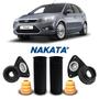 Imagem de Par Kit Suporte Coxim Nakata Rolamento Batente Coifa Amortecedor Dianteiro Ford Focus 2008 2009 2010 2011 2012 2013