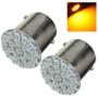 Imagem de Par Lâmpada De Led 1 Polo 1156 Com 22 Leds Ré Lanterna 12v