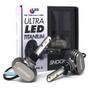 Imagem de Par Lâmpadas H1 Farol Alto Fiat Brava Ultra Led Titanium 10000 Lumens Forte Branco Efeito Xenon 1999 2000 2001 2002 2003