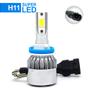 Imagem de Par Lâmpadas H11 Farol Baixo Ford Fusion 2006 2007 2008 2009 Super Led C6 6000k 7200 Lumens Branco Frio Efeito Xenon