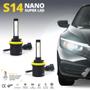 Imagem de Par Lâmpadas H11 Farol Milha Audi A1 2010 2011 2012 2013 Super Led Mini Nano 6000k Sem Adaptar Furar Tampa Shocklight S14