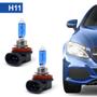 Imagem de Par Lâmpadas H11 Farol Milha Ford New Fiesta Super Branca Halogena Inmetro Gerlux 2015 2016 2017 2018