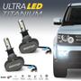 Imagem de Par Lâmpadas H3 Farol Milha Silverado Ultra Led Titanium 10000 Lumens Forte Branco Efeito Xenon 2007 2008 2009 2010 2011 2012 2013