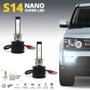 Imagem de Par Lâmpadas H3 Farol Milha Suzuki Vitara 1999 2000 2001 2002 Super Led Mini Nano 6000k Sem Adaptar Furar Tampa Shocklight S14