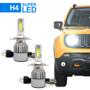 Imagem de Par Lâmpadas H4 Farol Alto Baixo Jac J3 2010 2011 2012 2013 2014 2015 Super Led C6 6000k 7200 Lumens Branco Frio Efeito Xenon