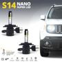 Imagem de Par Lâmpadas H4 Farol Alto Baixo Suzuki Jimmy 2009 2010 2011 2012 2013 Super Led Mini Nano 6000k Sem Adaptar Shocklight S14